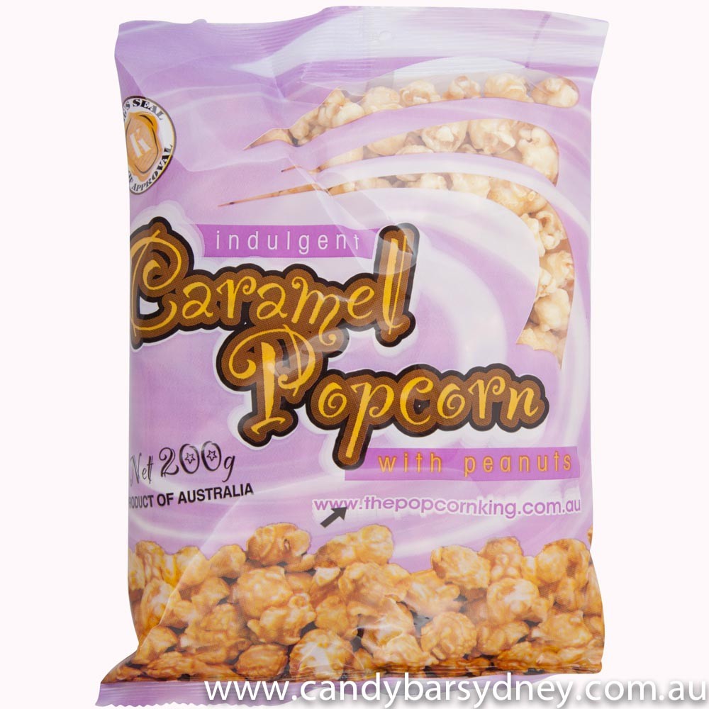 Caramel Popcorn with Peanuts 200g Candy Bar Sydney